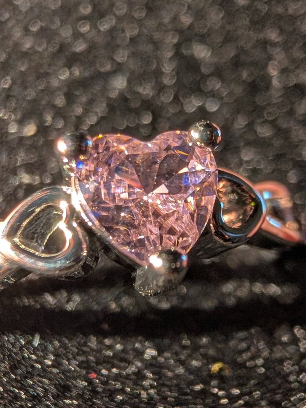 Zoisite pink heart